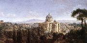 WITTEL, Caspar Andriaans van The St Peter s in Rome oil painting